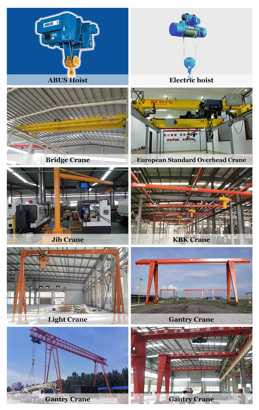 Factory Customized Light Crane Electric Control 1-250t Double Bridge Jib Crane Overhead Workshop Mobile Gantry Crane
