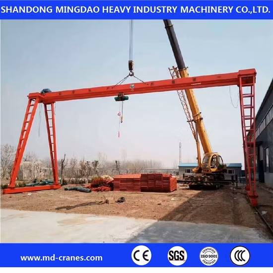 Outdoor Industrial 5ton 10ton 15ton Single Girder Gantry Crane