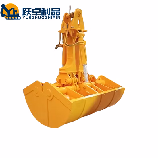 Top Quality Excavator Hydraulic Rotary Clamshell Grab Bucket River Cleaning