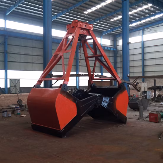 Hot Selling Competitive 4 Rope Coal Ore Dual Scoop Clamshell Grab Bucket