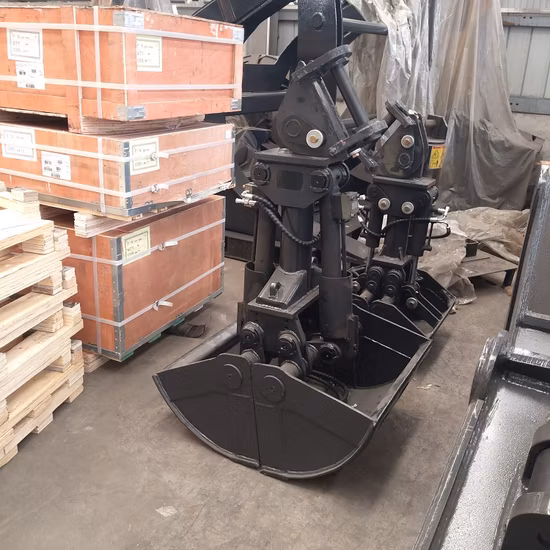 Mini 5t Excavator Clamshell Bucket Grab Bucket Sand Bucket with Teeth